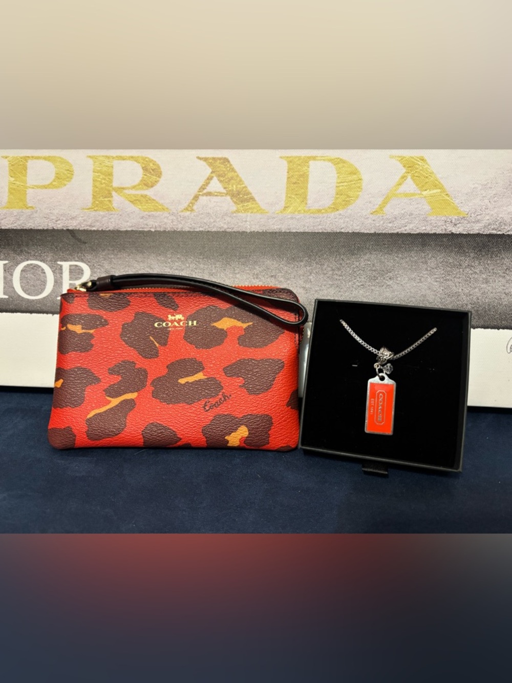 Coach wristlet and neck